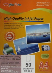 260g Resin Coated Glossy Paper 50pk (PM-GS-B)